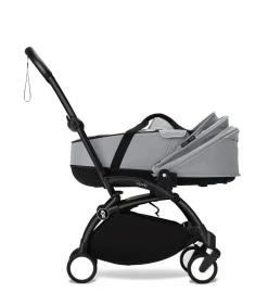 Stokke Combi Kinderwagens|Compacte Kinderwagens * YOYO³ Kinderwagen Compleet met 0+ Newborn Pack Stone – Black Frame Grijs