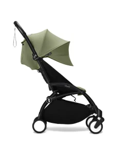 Stokke Combi Kinderwagens|Compacte Kinderwagens * YOYO³ Kinderwagen Compleet met 0+ Newborn Pack Olive – Black Frame Groen