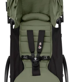Stokke Combi Kinderwagens|Compacte Kinderwagens * YOYO³ Kinderwagen Compleet met 0+ Newborn Pack Olive – Black Frame Groen
