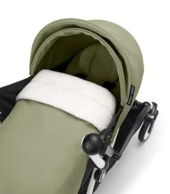 Stokke Combi Kinderwagens|Compacte Kinderwagens * YOYO³ Kinderwagen Compleet met 0+ Newborn Pack Olive – Black Frame Groen