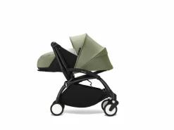 Stokke Combi Kinderwagens|Compacte Kinderwagens * YOYO³ Kinderwagen Compleet met 0+ Newborn Pack Olive – Black Frame Groen