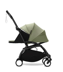 Stokke Combi Kinderwagens|Compacte Kinderwagens * YOYO³ Kinderwagen Compleet met 0+ Newborn Pack Olive – Black Frame Groen
