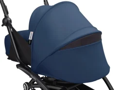 Stokke Combi Kinderwagens|Compacte Kinderwagens * YOYO³ Kinderwagen Compleet met 0+ Newborn Pack Air France Blue– Black Frame Blauw