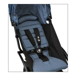 Stokke Combi Kinderwagens|Compacte Kinderwagens * YOYO³ Kinderwagen Compleet met 0+ Newborn Pack Air France Blue– Black Frame Blauw