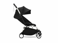 Stokke Combi Kinderwagens|Compacte Kinderwagens * YOYO³ Kinderwagen Compleet met 0+ Newborn Pack Black – White Frame Zwart