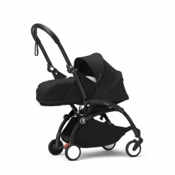 Stokke Combi Kinderwagens|Compacte Kinderwagens * YOYO³ Kinderwagen Compleet Leopard met 0+ Newborn Pack Black – Black Frame Multicolor
