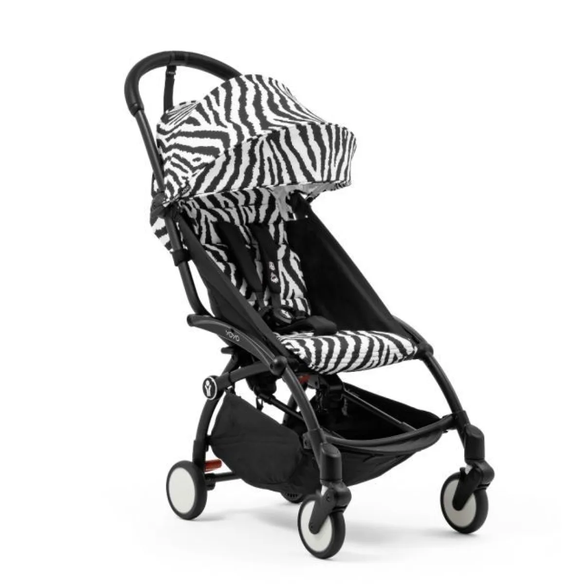 Stokke Combi Kinderwagens|Compacte Kinderwagens * YOYO³ Kinderwagen Compleet Zebra met 0+ Newborn Pack Black – Black Frame Multicolor