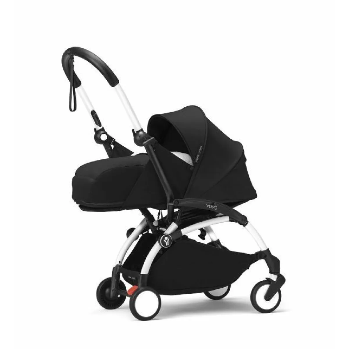 Stokke Combi Kinderwagens|Compacte Kinderwagens * YOYO³ Kinderwagen Compleet Leopard met 0+ Newborn Pack Black – White Frame Multicolor