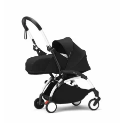 Stokke Combi Kinderwagens|Compacte Kinderwagens * YOYO³ Kinderwagen Compleet Zebra met 0+ Newborn Pack Black – White Frame Multicolor