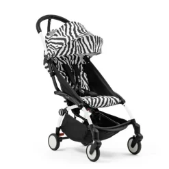 Stokke Combi Kinderwagens|Compacte Kinderwagens * YOYO³ Kinderwagen Compleet Zebra met 0+ Newborn Pack Black – White Frame Multicolor