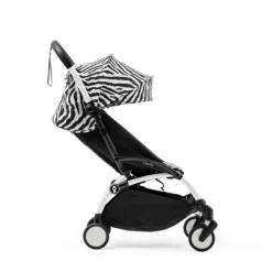 Stokke Combi Kinderwagens|Compacte Kinderwagens * YOYO³ Kinderwagen Compleet Zebra met 0+ Newborn Pack Black – White Frame Multicolor
