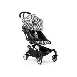 Stokke Combi Kinderwagens|Compacte Kinderwagens * YOYO³ Kinderwagen Compleet Zebra met 0+ Newborn Pack Black – White Frame Multicolor