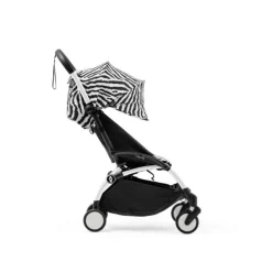 Stokke Combi Kinderwagens|Compacte Kinderwagens * YOYO³ Kinderwagen Compleet Zebra met 0+ Newborn Pack Black – White Frame Multicolor