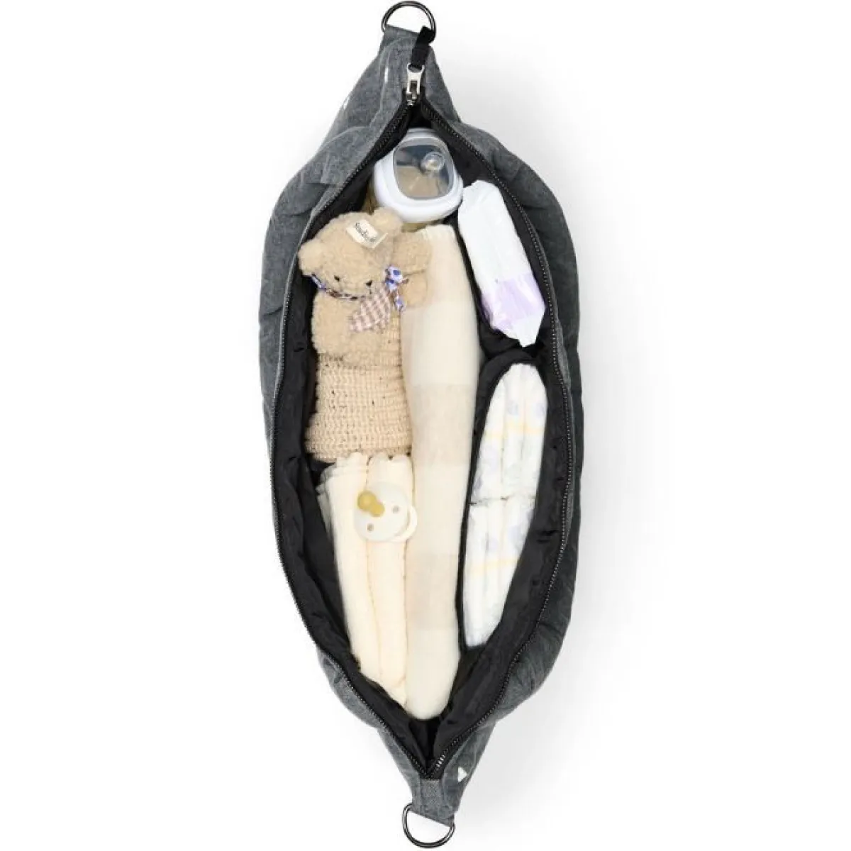 Studio Noos Verzorgingstassen|Verzorgingstassen * Luiertas Grey Hearts Grijs
