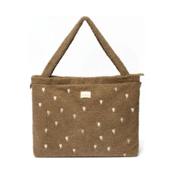 Studio Noos Verzorgingstassen|Verzorgingstassen * Luiertas Teddy Hearts Brown Bruin