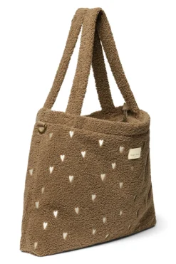 Studio Noos Verzorgingstassen|Verzorgingstassen * Luiertas Teddy Hearts Brown Bruin