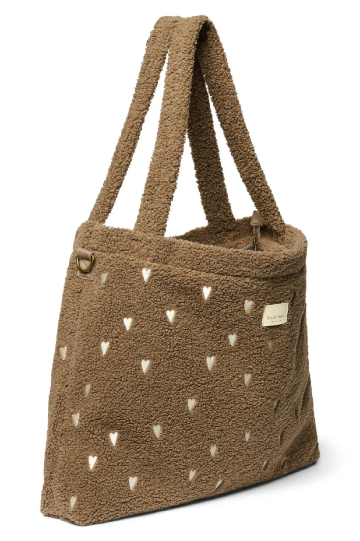 Studio Noos Verzorgingstassen|Verzorgingstassen * Luiertas Teddy Hearts Brown Bruin