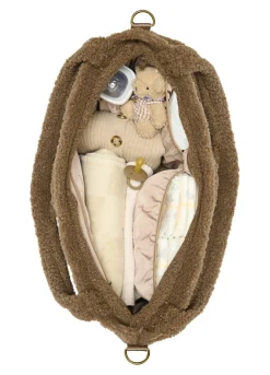 Studio Noos Verzorgingstassen|Verzorgingstassen * Luiertas Teddy Hearts Brown Bruin