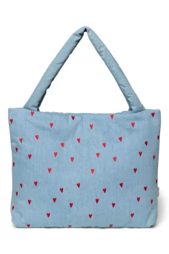 Studio Noos Verzorgingstassen|Verzorgingstassen * Mom Bag Denim Hearts Blauw
