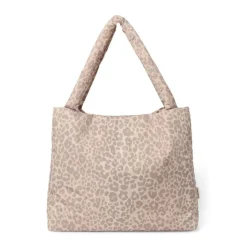 Studio Noos Verzorgingstassen|Verzorgingstassen * Mom Bag Puffy Leopard Beige
