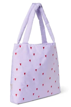 Studio Noos Verzorgingstassen|Verzorgingstassen * Mom Bag Puffy Purple Hearts Paars