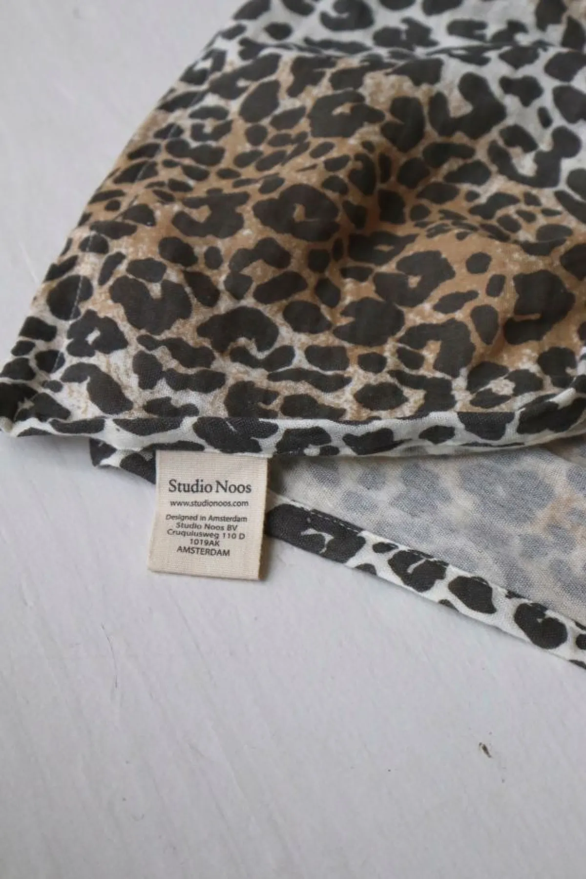 Studio Noos Wikkeldoeken * Swaddle Leopard 120 x 120 Multicolor