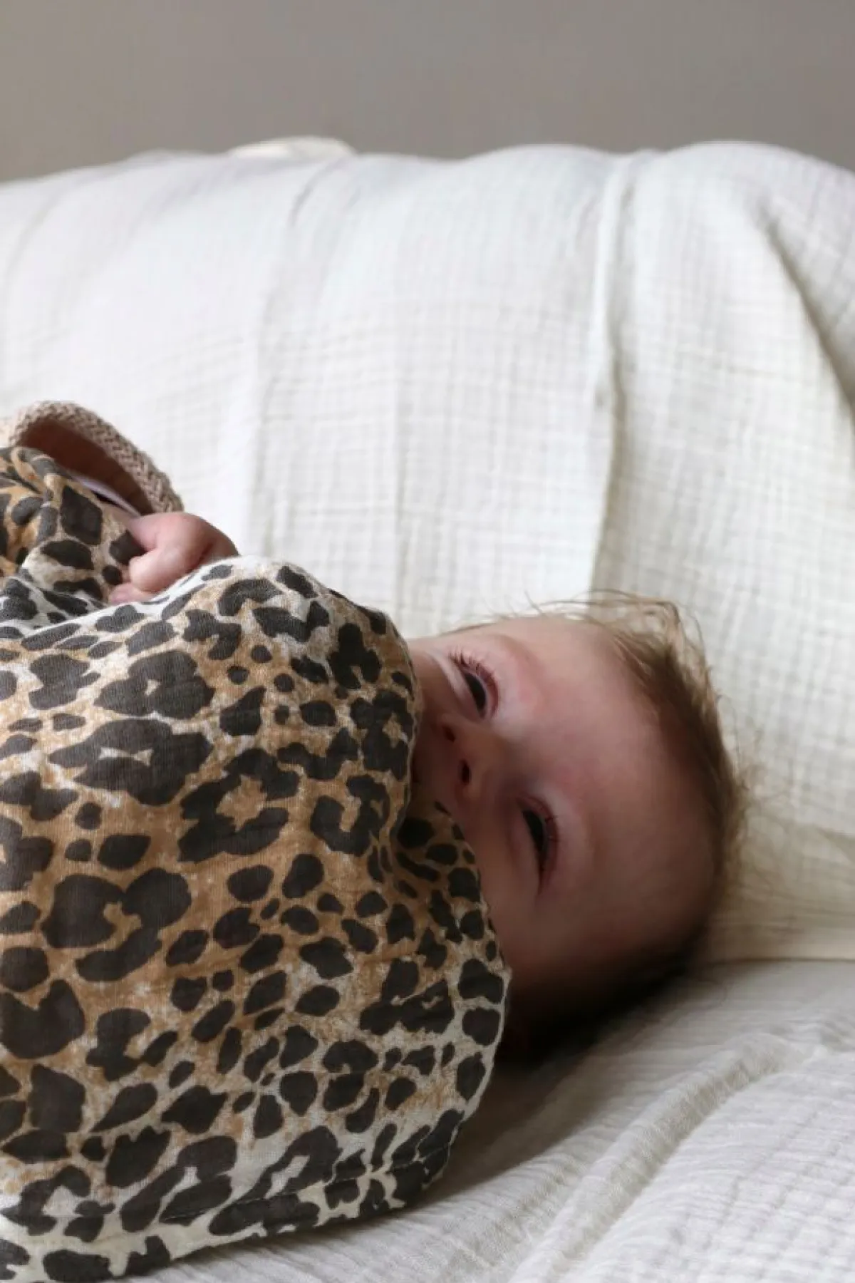 Studio Noos Wikkeldoeken * Swaddle Leopard 120 x 120 Multicolor