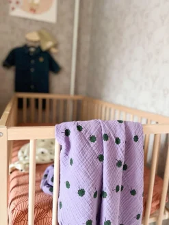 Studio Noos Wikkeldoeken * Swaddle Purple Clover 120 x 120 Paars
