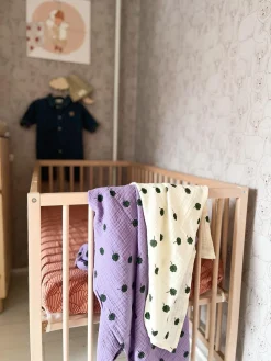 Studio Noos Wikkeldoeken * Swaddle Purple Clover 120 x 120 Paars