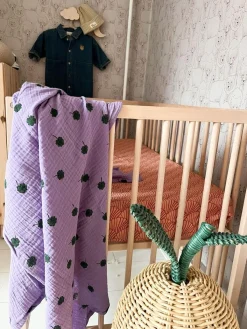 Studio Noos Wikkeldoeken * Swaddle Purple Clover 120 x 120 Paars
