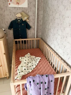 Studio Noos Wikkeldoeken * Swaddle Purple Clover 120 x 120 Paars