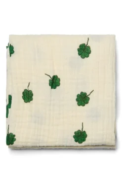 Studio Noos Hydrofiel Luiers * Swaddle White Clover 70 x 70 Wit