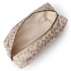 Studio Noos Verzorgingstassen * Toilettas Puffy Leopard Beige