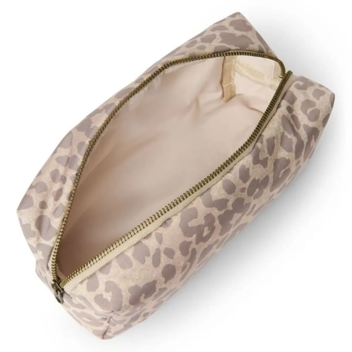 Studio Noos Verzorgingstassen * Toilettas Puffy Leopard Beige
