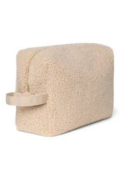 Studio Noos Verzorgingstassen * Toilettas Teddy Ecru L Beige