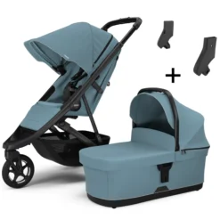 Thule Alle Buggy's * Buggy 2in1 Spring 2 Mid Blue on Black Blauw