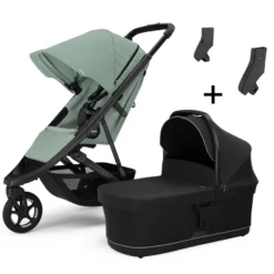 Thule Alle Buggy's * Buggy 2in1 Spring 2 Mist Green on Black Groen