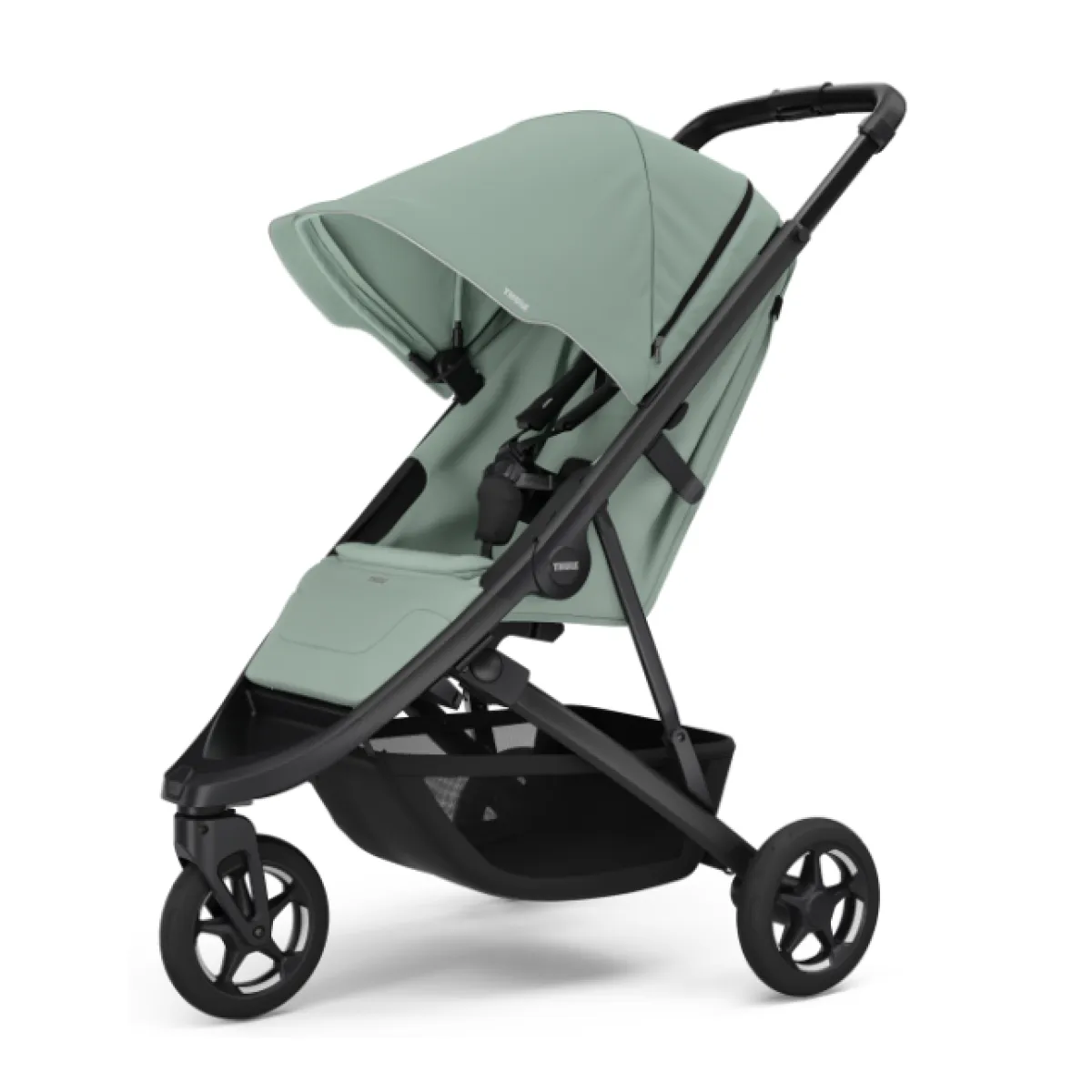 Thule Alle Buggy's * Buggy Spring 2 Mist Green on Black Groen