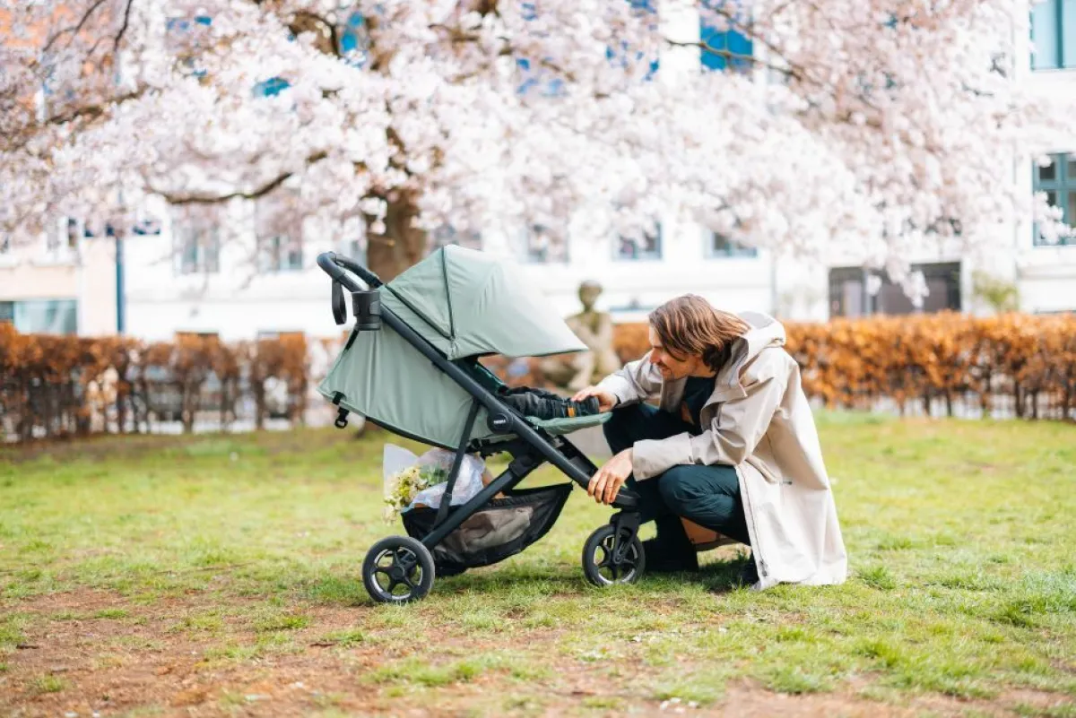 Thule Alle Buggy's * Buggy Spring 2 Mist Green on Black Groen