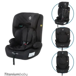 Titaniumbaby Meegroei Autostoelen * Autostoel Niklas i-Size Black