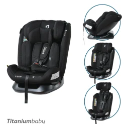 Titaniumbaby Meegroei Autostoelen * Autostoel Vigo i-Size Black