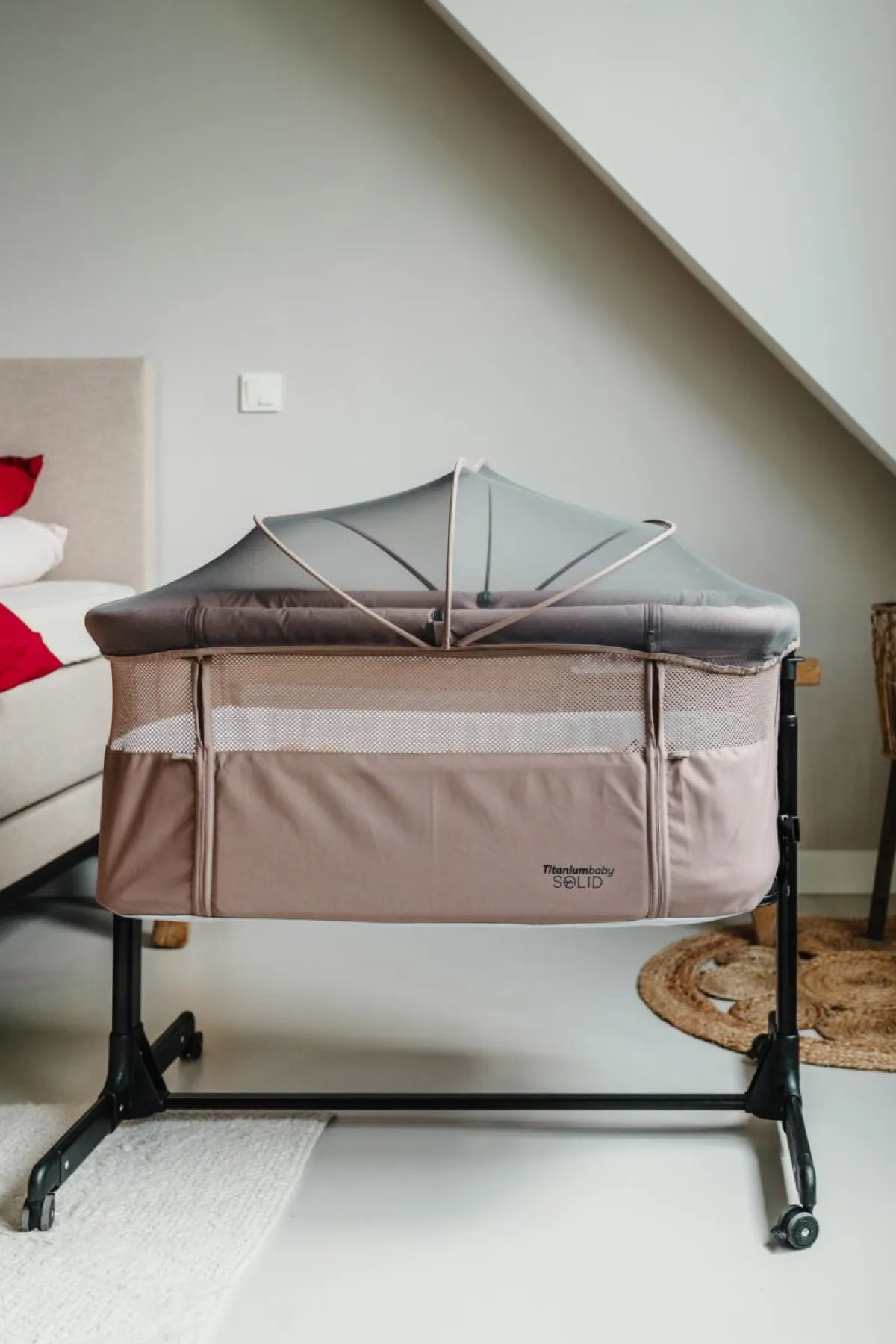 Titaniumbaby Wiegen En Co-Sleepers * Co-sleeper Milan Lush Taupe