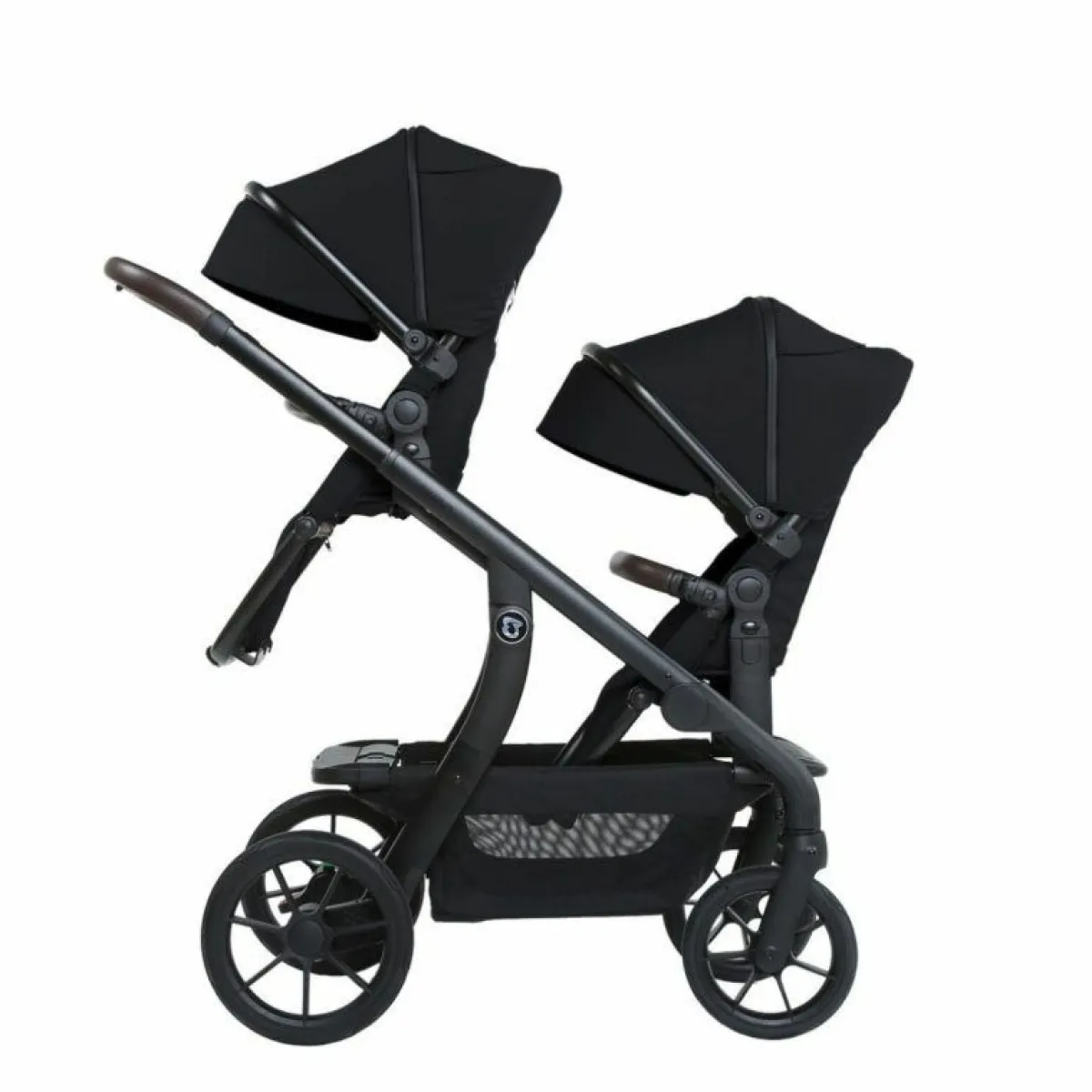 Titaniumbaby Tweelingwagens * Duo Kinderwagen Pollux Black Zwart