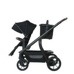 Titaniumbaby Tweelingwagens * Duo Kinderwagen Pollux Black Zwart