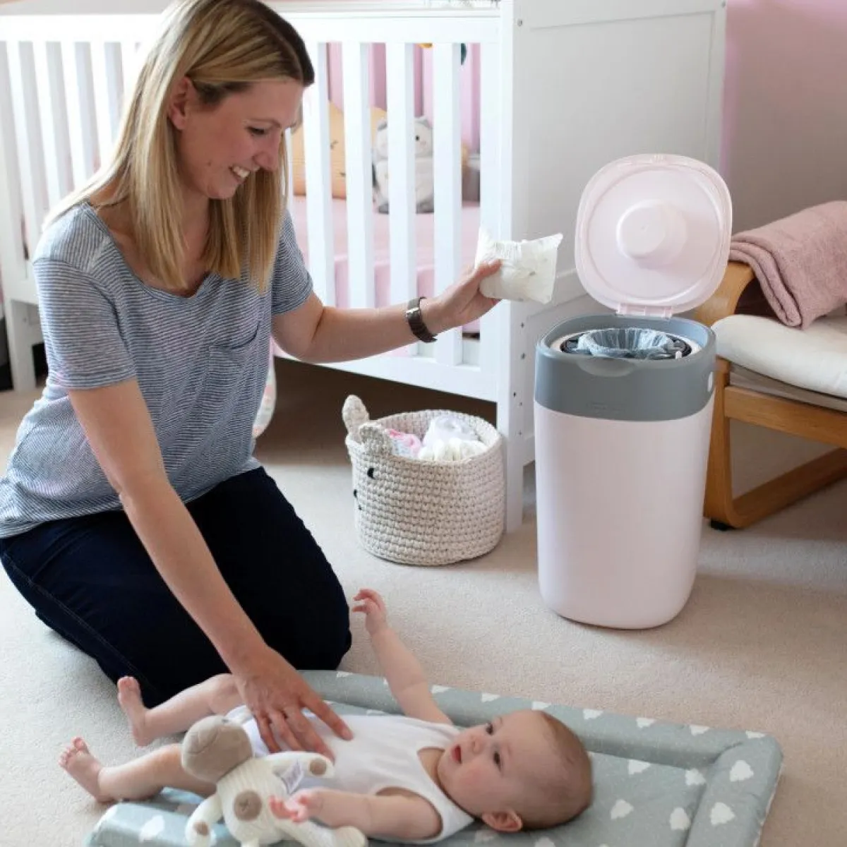 Tommee Tippee Luieremmers * Click & Twist Luieremmer Pink Roze
