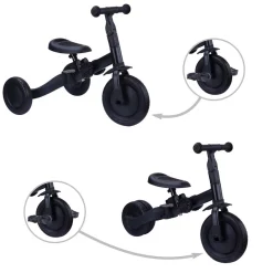 Topmark Loopfietsen * 4-in-1 Driewieler / Loopfiets Kaya Zwart Groen