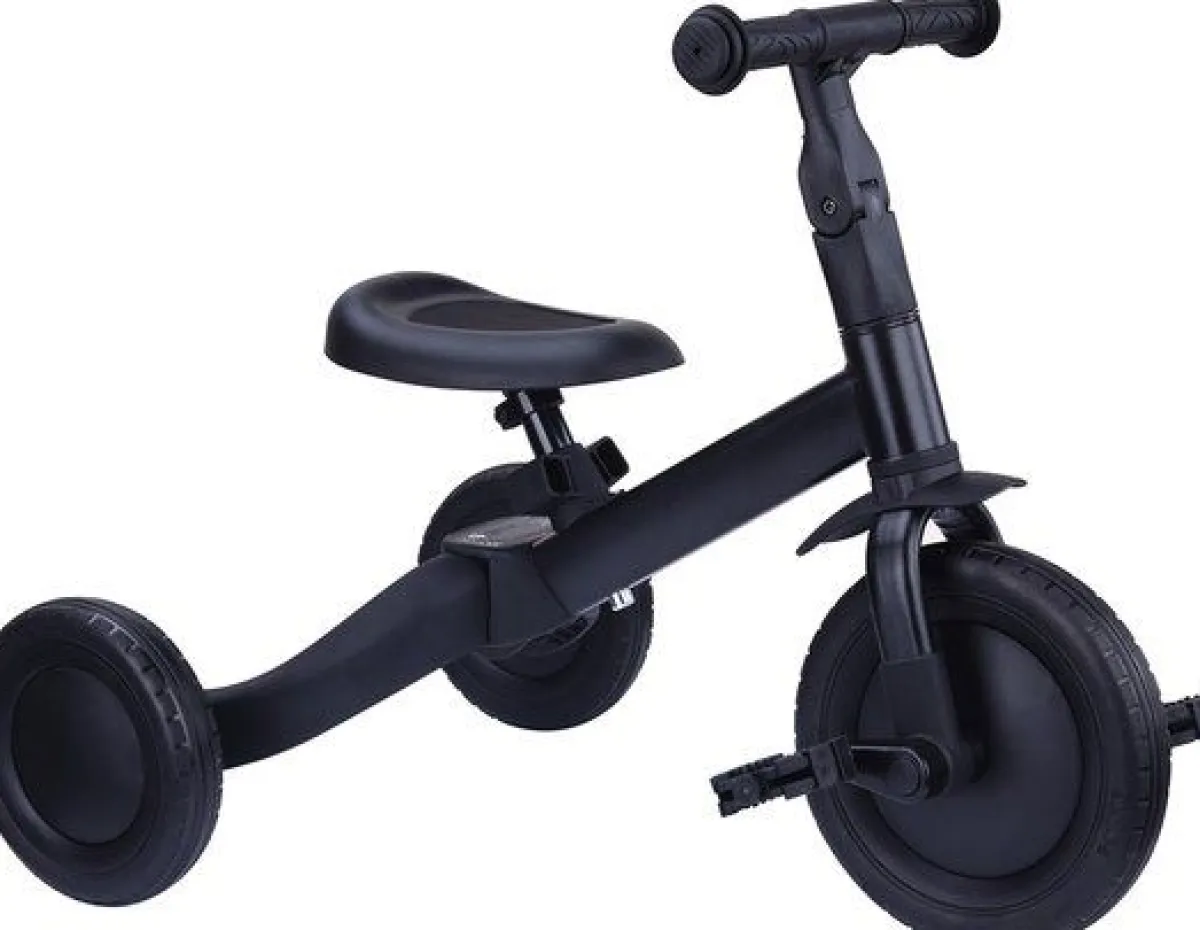 Topmark Loopfietsen * 4-in-1 Driewieler / Loopfiets Kaya Zwart Groen