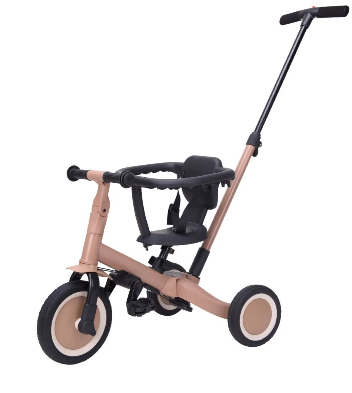 Topmark Loopfietsen * 4-in-1 Driewieler / Loopfiets Lio Macchiato Bruin