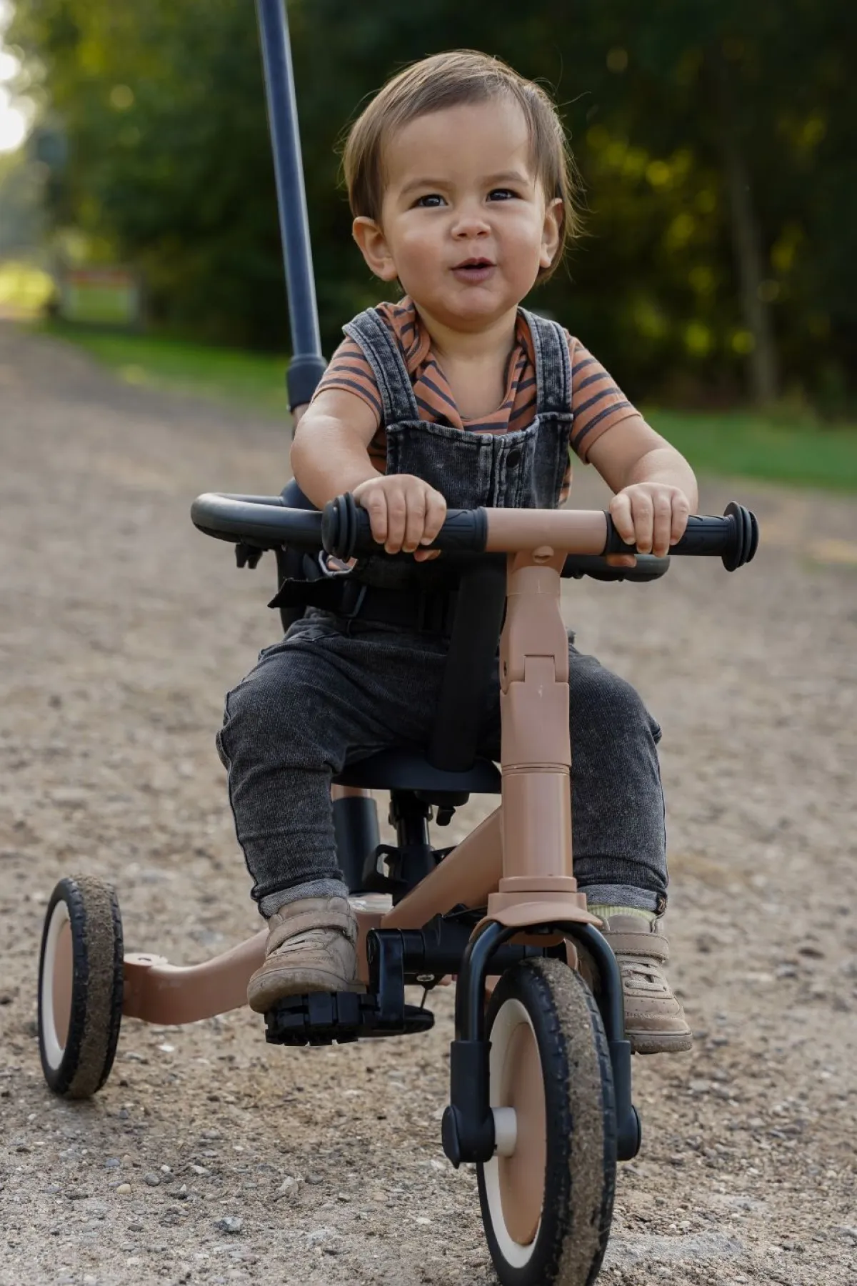 Topmark Loopfietsen * 4-in-1 Driewieler / Loopfiets Lio Macchiato Bruin