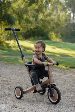 Topmark Loopfietsen * 4-in-1 Driewieler / Loopfiets Lio Macchiato Bruin